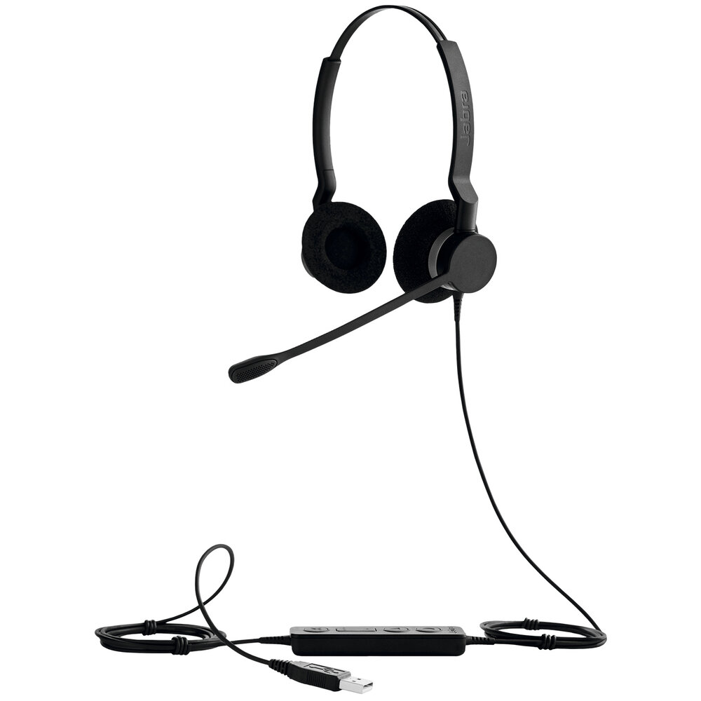 Jabra Jabra BIZ 2300 USB Microsoft Lync Duo Monauraal Hoofdband Zwart hoofdtelefoon Jabra Jabra BIZ 2300 USB Microsoft Lync Duo Monauraal Hoofdband Zwart hoofdtelefoon