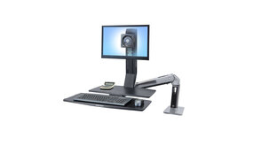 Ergotron Ergotron WorkFit WorkFit-A, Single LD @ Worksurface+ Ergotron Ergotron WorkFit WorkFit-A, Single LD @ Worksurface+