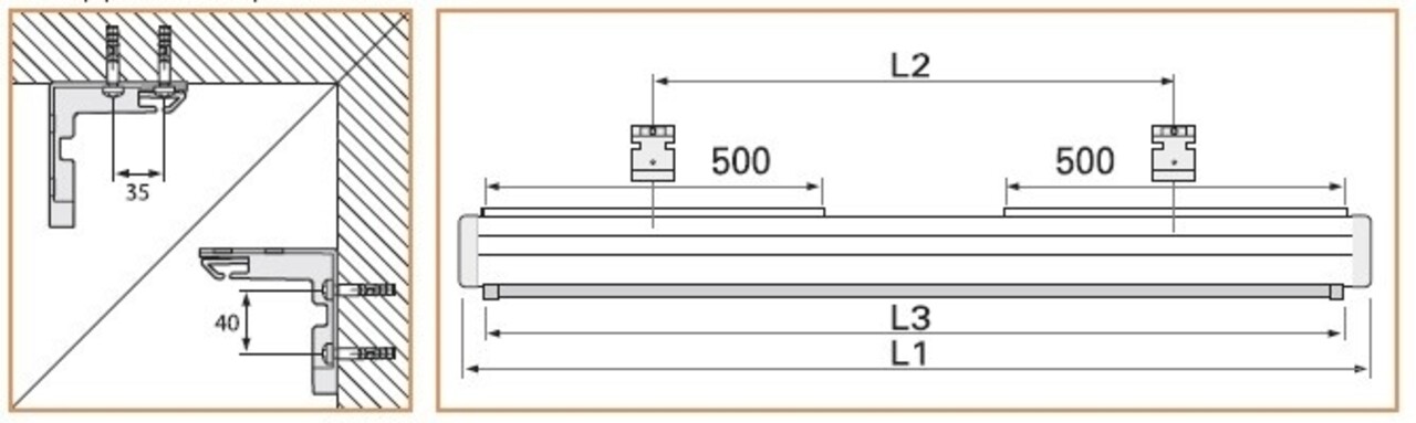 Da-Lite Da-Lite Compact Electrol 133 inch Matte White Da-Lite Da-Lite Compact Electrol 133 inch Matte White