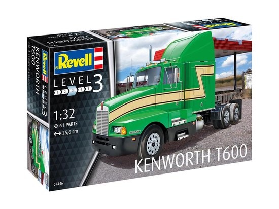 Revell Revell Modelbouwset Kenworth T600 1:32 Groen 61-delig