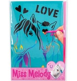 Miss melody Miss Melody Krasplaatjes Paarden 24,5 X 16,7 Cm Papier/karton