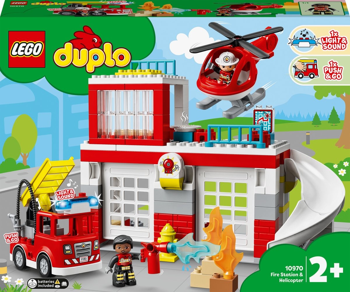 Datum Huis schandaal Lego duplo brandw.kazerne&heli - Speelgoed Kampioen
