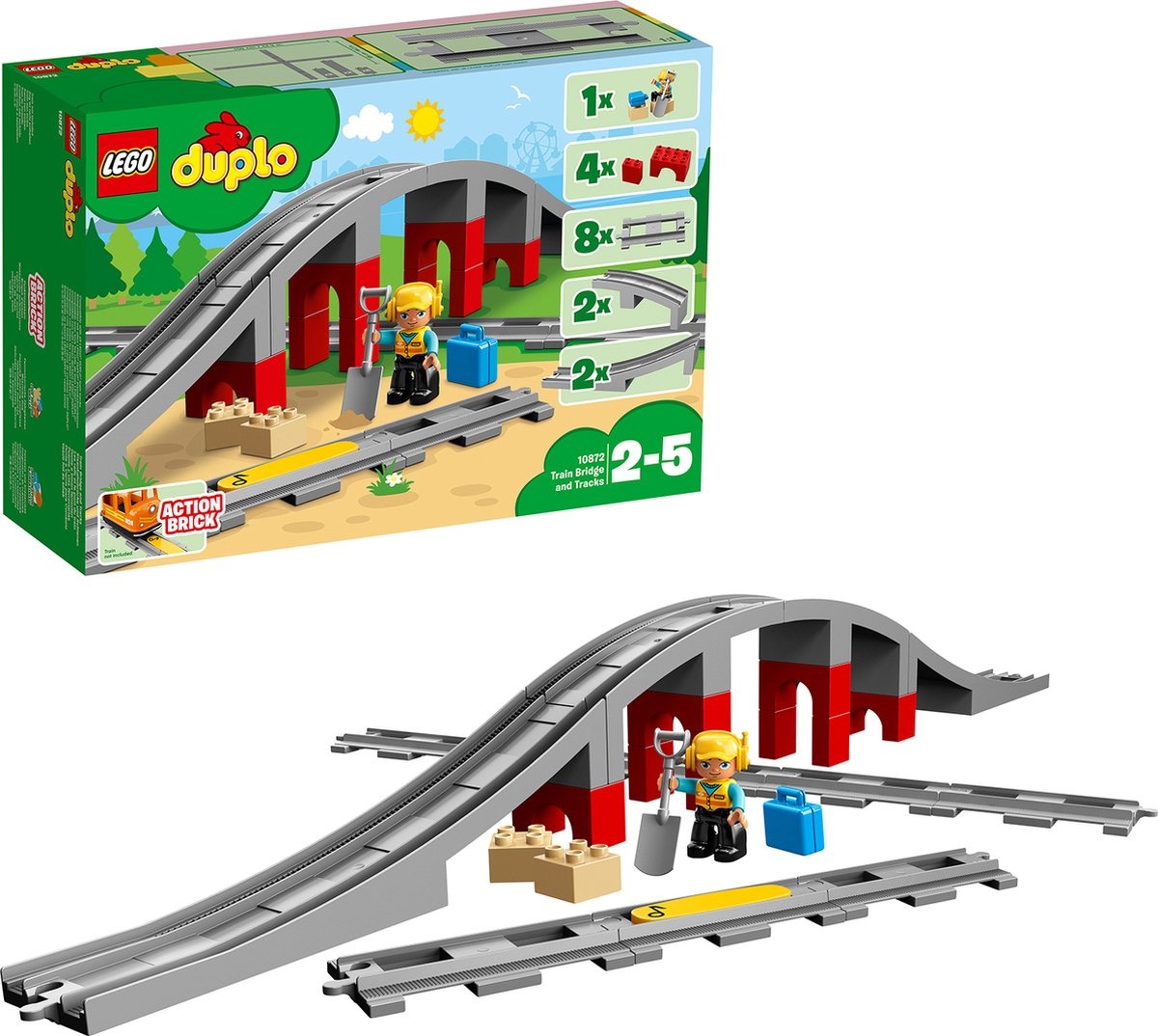 Lego LEGO DUPLO Treinbrug en -rails - 10872