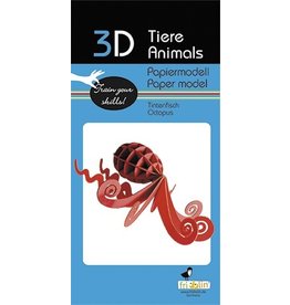 Fridolin Octopus  3d paper model