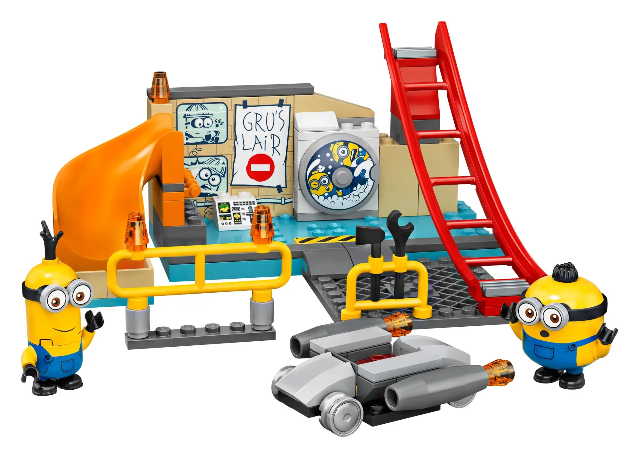 Met deze LEGO® Minions in Gru's lab (75546) bouwbare speelgoedlaboratoriumset