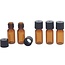 Bruinglas flesje 1,5 ml. met dop - 5 stuks