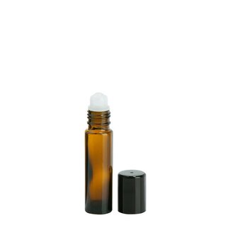 Bruine roll on flesjes 10 ml. 5 stuks