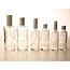 Ronde glas fles 100 ml., met sprayverstuiver