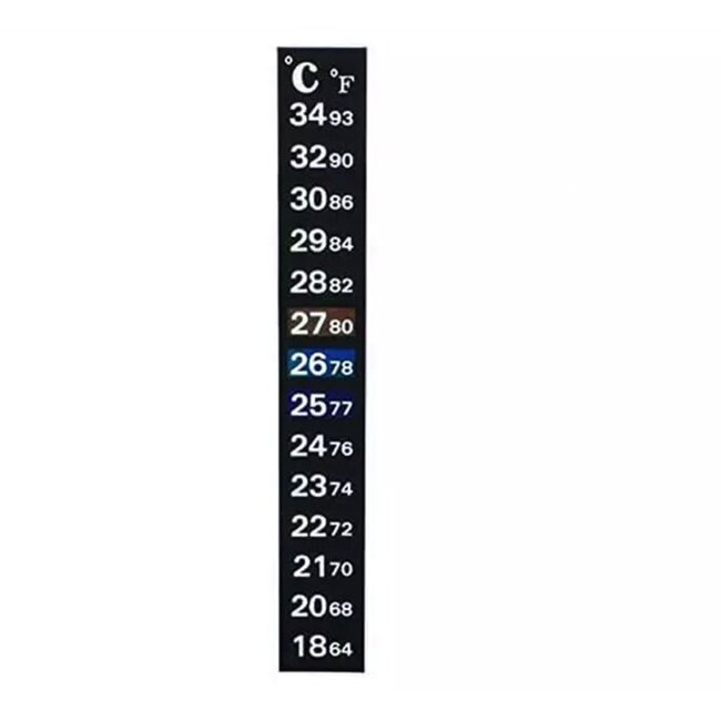 Sticker thermometer strip