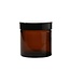glazen pot bruin 100 ml.