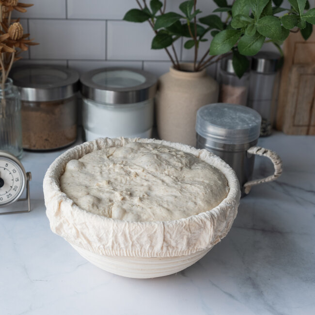 Rijsmandje riet rond