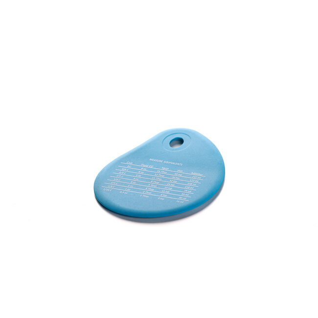Siliconen deegschraper blauw