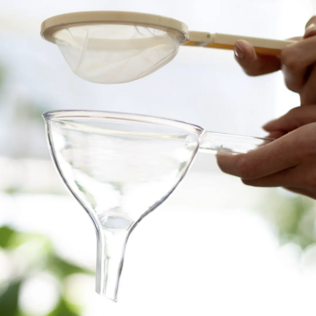 Trechter met afneembare zeef