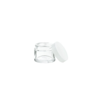 glazen pot 10 ml.