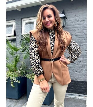 CHICKZ Gilet VICKY camel