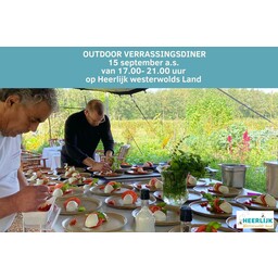 Rineke Dijkinga Meditterraan  Verrassingsdiner op Heerlijk Westerwolds Land