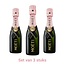 Moët & Chandon Impérial Brut Rosé Piccolo set 3x20CL