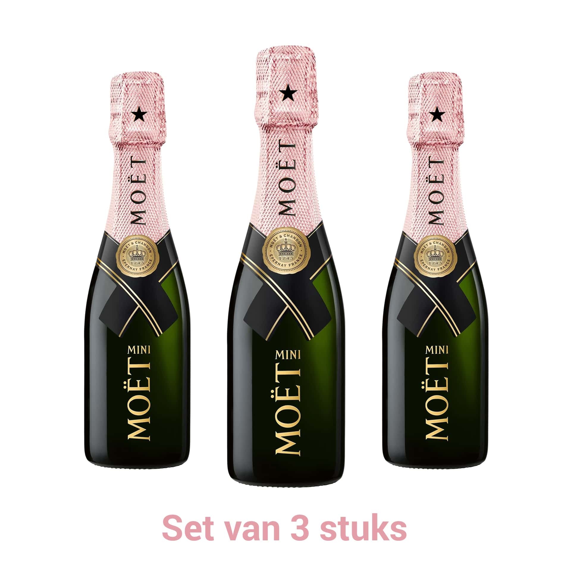 karton zegevierend Leidingen Moët & Chandon Piccolo set Rosé | Online Champagne Kopen - Club Champagne