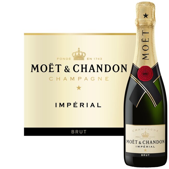 Moët & Chandon Brut Imperial in giftbox 37,5CL (Eindejaarsgeschenk Tip)