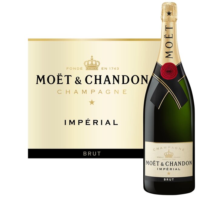 Moët & Chandon Impérial Jeroam in houten kist 3 Liter