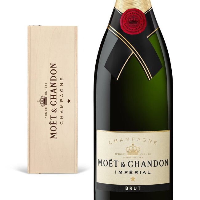 Moët & Chandon Impérial Jeroam in houten kist 3 Liter