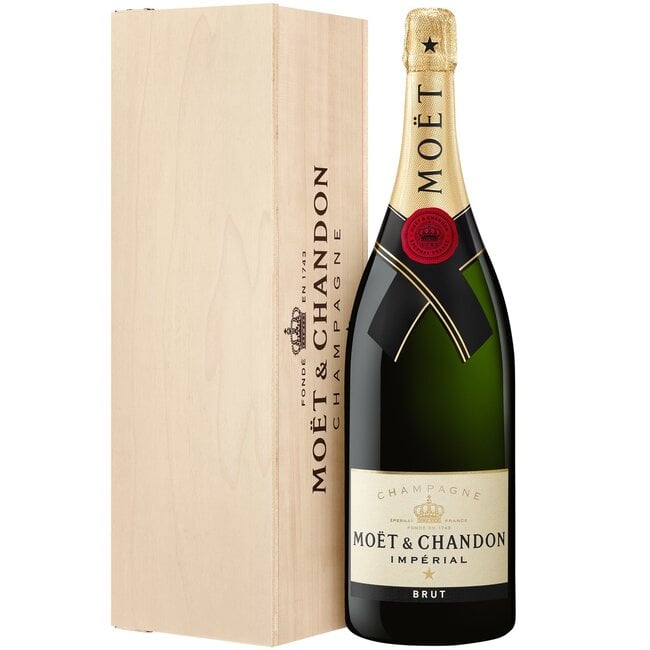 Moët & Chandon Impérial Jerobaum in houten kist 3 Liter