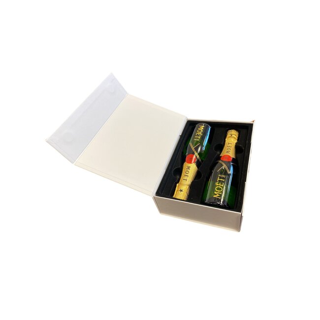 Moët & Chandon "Ik vind jou Lief"  2x Piccolo Brut 20cl geschenkdoos