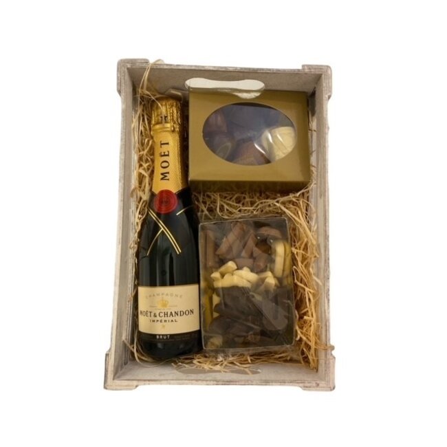 Moët & Chandon Champagne Brut 37,5cl met Luxe Bonbon  & Chocolade