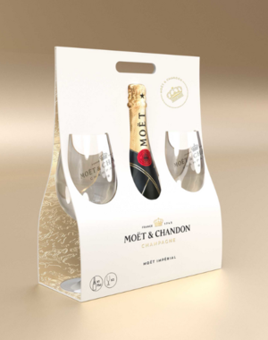 Moët & Chandon Imperial Brut 75CL met 2 Glazen