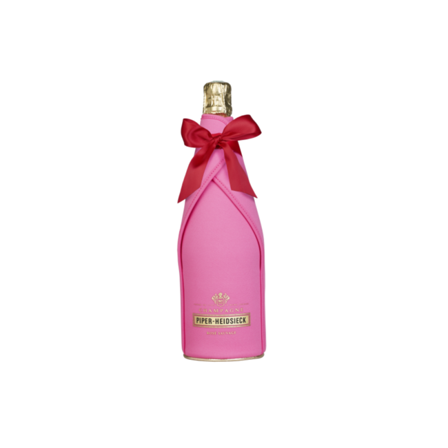 Piper-Heidsieck Rosé Sauvage in Ice Jacket Cooler met strik 75CL