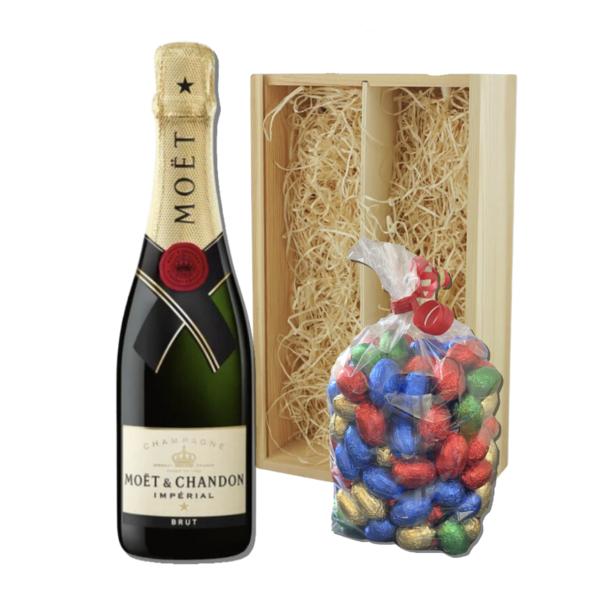 Moët & Chandon Paaskist Brut 75cl met Paaseitjes