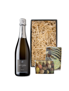 Eric Legrand Paaspakket Champagne Brut 75cl met Luxe Paaschocolade  & Paasflikken