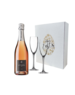 Eric Legrand Rosé 75cl met 2 flutes Paasgeschenkdoos