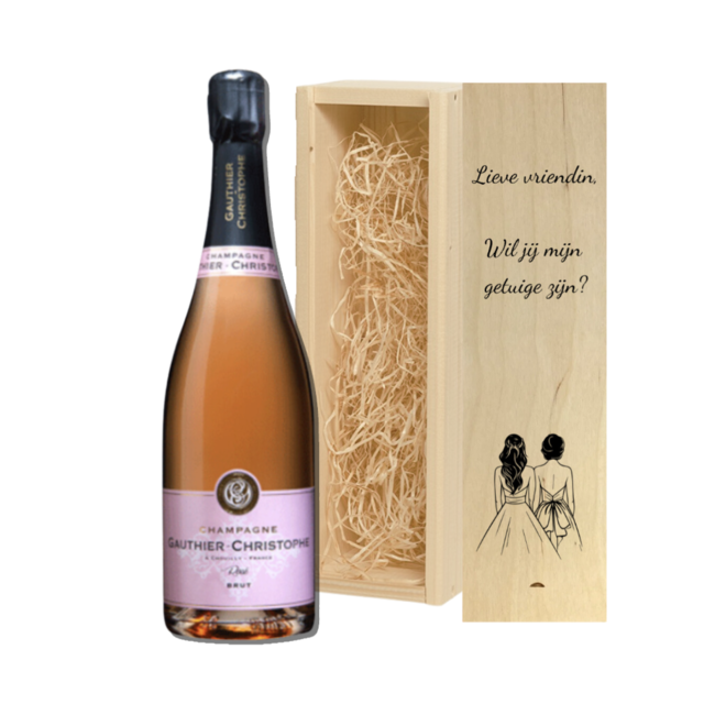 Gauthier-Christophe Gepersonaliseerde kist met Champagne
