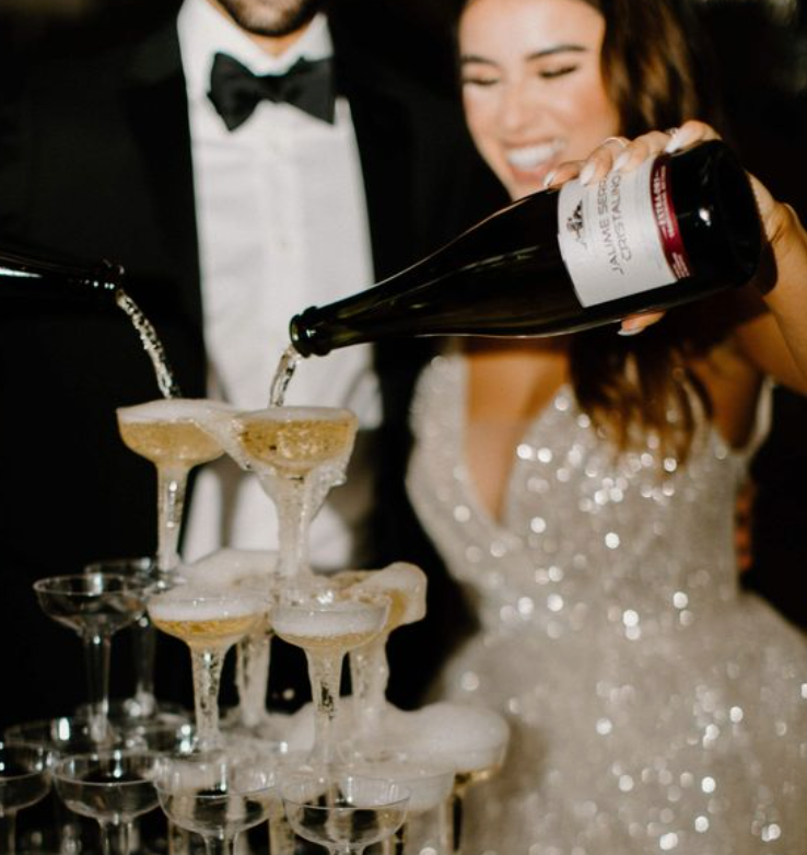 Bruiloft Champagne