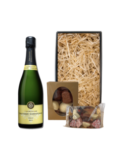 Gauthier-Christophe Brut Reserve 75CL Valentijnspakket met Chocolade