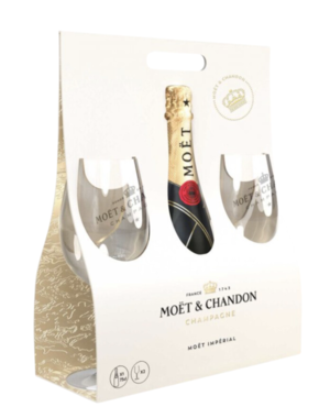 Moët & Chandon Imperial Brut 75CL met 2 Glazen