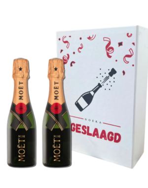 Moët & Chandon Geslaagd doos met 2 Impérial Champagnes Brut / Rosé 20CL