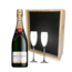 Moët & Chandon Brut Impérial 75CL in Geschenkkist + 2 Moët flutes