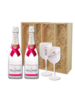 Moët & Chandon Ice Impérial Rosé in Geschenkkist 2x 75CL + 2 Glazen