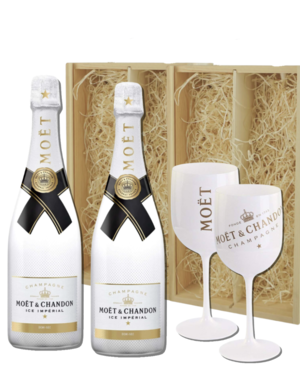 Moët & Chandon 2x Ice Impérial  Champagne Gift + 2 glazen