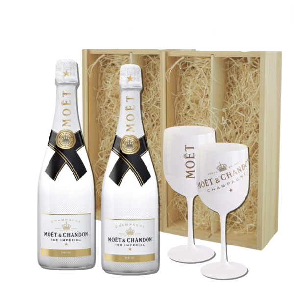 Moët & Chandon 2x Ice Impérial  Champagne Gift + 2 glazen