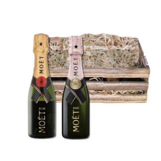 Moët & Chandon Piccolo Geschenkkist Brut & Rosé x20CL
