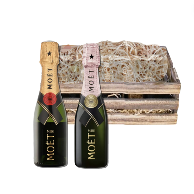 Moët & Chandon Piccolo Geschenkkist Brut & Rosé x20CL