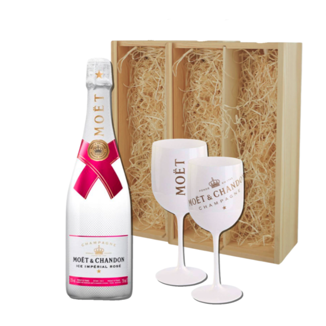 Moët & Chandon Ice Impérial Rosé Gift + 2 Ice Glazen
