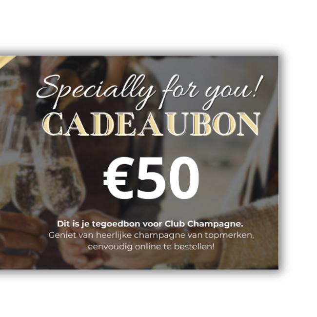Club Champagne Cadeaubon €50