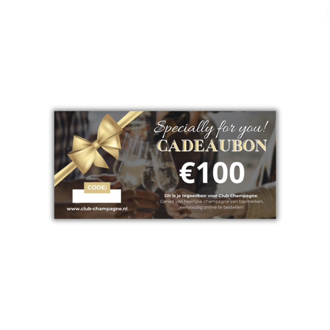 Club Champagne Cadeaubon €100