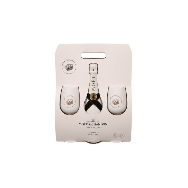 Moët & Chandon Ice Impérial Giftpack 75cl + 2 glazen
