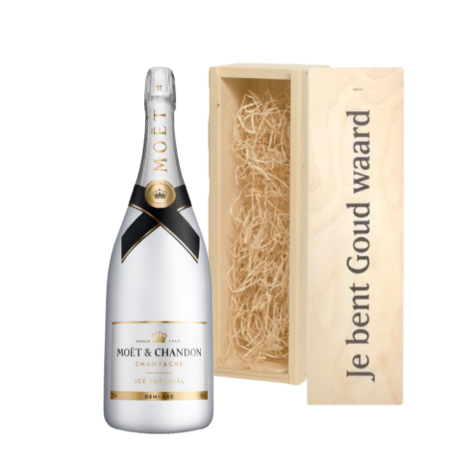 Moët & Chandon Gepersonaliseerde kist met Champagne