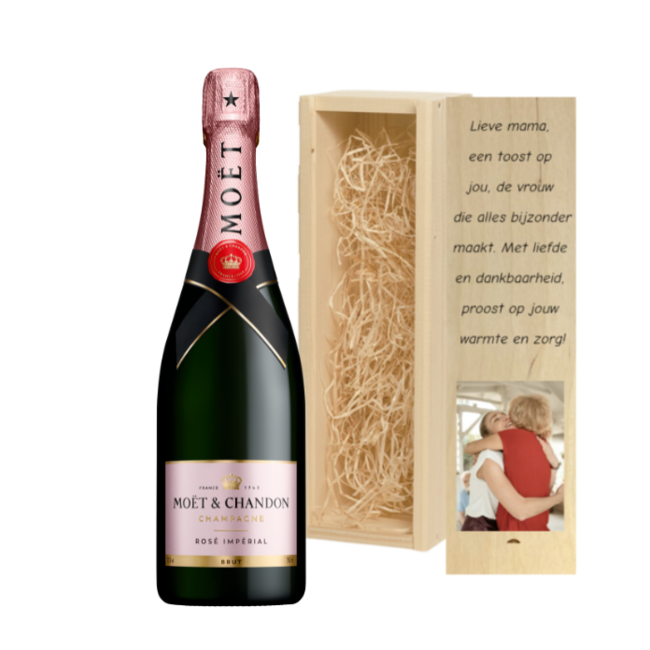 Moët & Chandon Gepersonaliseerde kist met Champagne